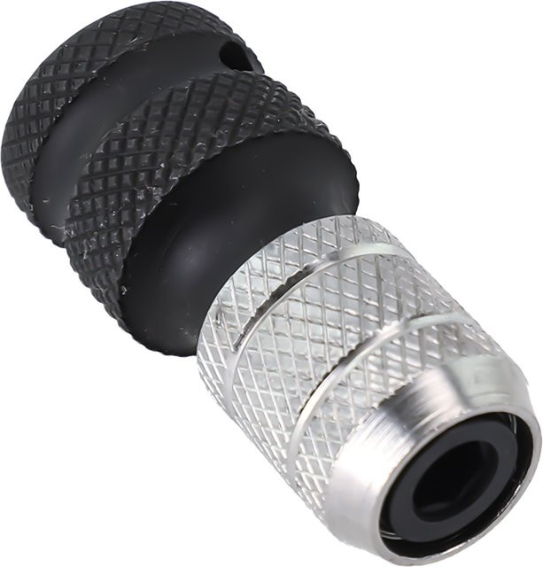 DAZZLEEX Steckschlüssel Adapter mit Schnellverschluss von 1/2 Zoll auf 1/4 Zoll Sechskant in Silber - Bild 1