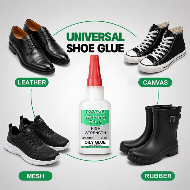 LOOLIFL Universeller Schuhkleber zur Schnellreparatur für Sneakers, Stiefel und Leder, Wasserdicht, 50 g - Bild 1