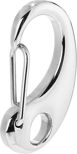 YULIN Karabiner Verschlüsse, D-förmig, Edelstahl, Gold Plated, Silber, Unisex - Bild 1