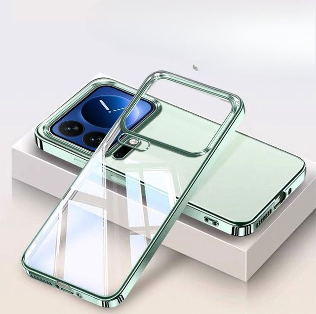 Xiaomi Silikon Schutzhülle mit Galvanik-Finish für Xiaomi 17 Pro Max, Mi 17 und Mi 17 Pro in Schwarz und Transparent - Bild 1