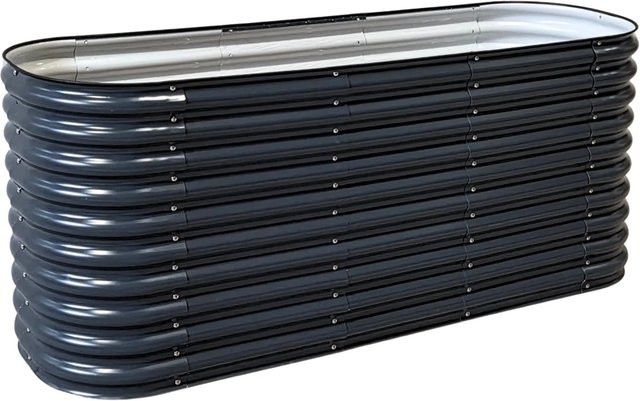 Osoltus Hochbeet BIG aus Metall in Anthrazit, B/T/H: 195 x 60 x 80 cm - Bild 1