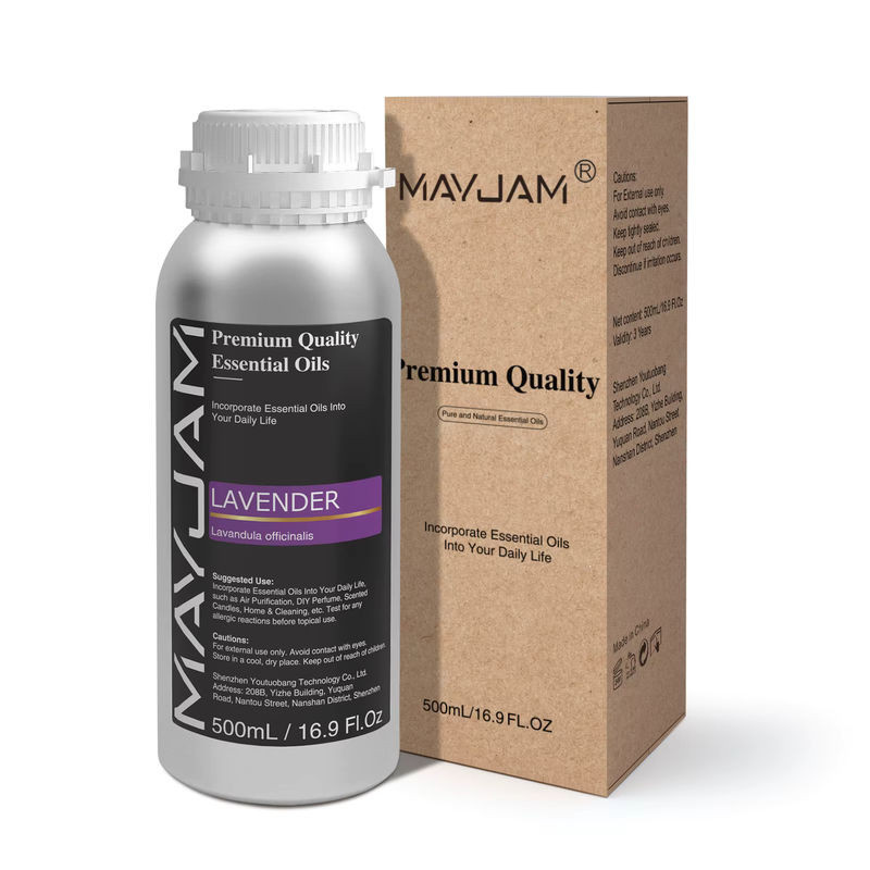 MAYJAM Ätherisches Öl Set für Luftbefeuchter und Diffusor mit Jasmin, Lavendel, Vanille, Eukalyptus und Bergamotte, 500 ml - Bild 1
