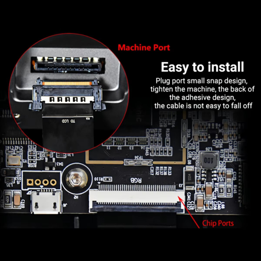 Creality 40-poliges Touchscreen-FPC-Kabel in Schwarz für K1, K1C und K1 SE 3D-Drucker - Bild 3