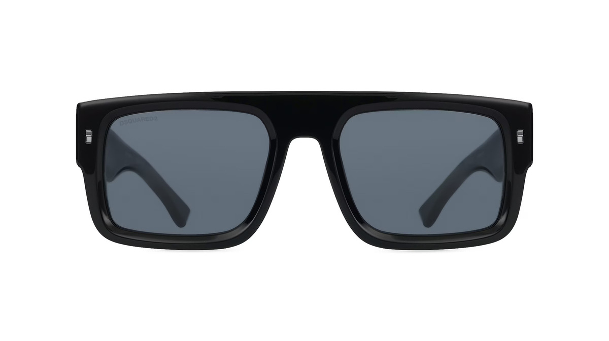 Dsquared2 ICON Sonnenbrille, Herren, Vollrand, Quadratisch, Acetat, schwarz - Bild 1