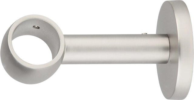 Mydeco Gardinenstangen-Halterung aus Metall in Silber für Wandmontage mit Ø 2,5 cm und 8 cm Abstand - Bild 1