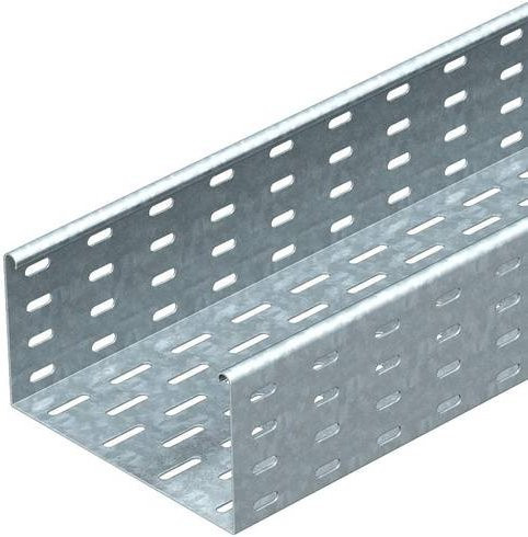 OBO Bettermann Kabelrinne 6061656, Farbe: Silber, B/H/L: 300,00 mm x 110,00 mm x 3 m - Bild 1
