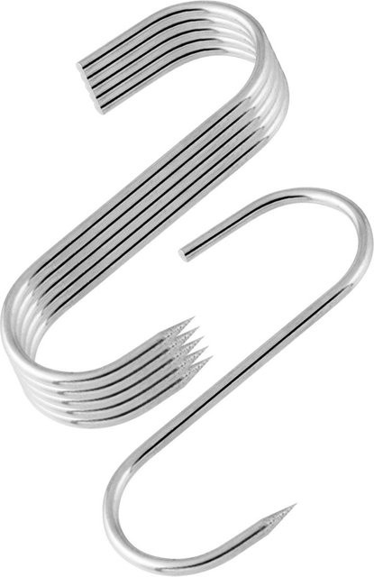 FMprofessional Fleischhaken aus Edelstahl in Silber, Länge: 12 cm - Bild 1