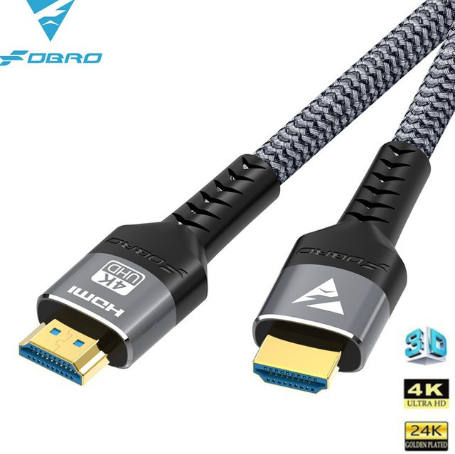 Fdbro HDMI 2.0 Kabel für 4K @ 120Hz mit 48Gbps, HDR und eARC, kompatibel mit PS5, PC, Laptop und TV Box - Bild 1