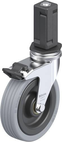 Blickle LRA-VPA 100K-FI-EV04 Lenkrolle mit Feststeller in Schwarz und Grau, Rad-Durchmesser: 100 mm, Tragfähigkeit: 70 kg - Bild 1