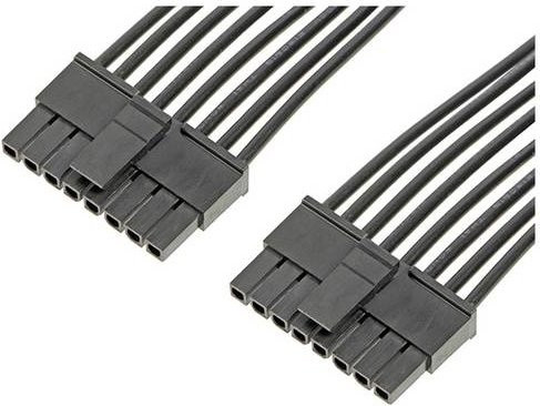 Molex 214750-2081 Stecker in Schwarz mit Goldkontakten - Bild 1