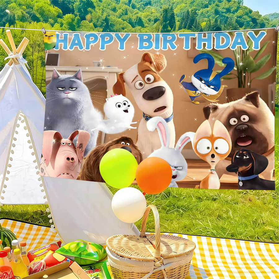 Warner Bros. Cartoon-T-Fahne The Secret Life of Pets Wanddeko Mehrfarbig B: 60,0 cm, H: 40,0 cm - Bild 3