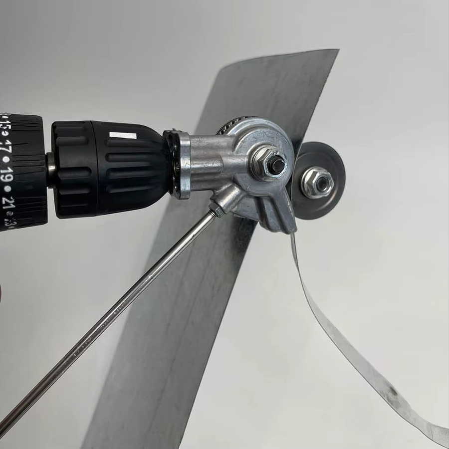 Zimir Elektrischer Doppelkopf-Blechschneider in Silber zur Metallbearbeitung und zum Schneiden von Kupferplatten - Bild 5