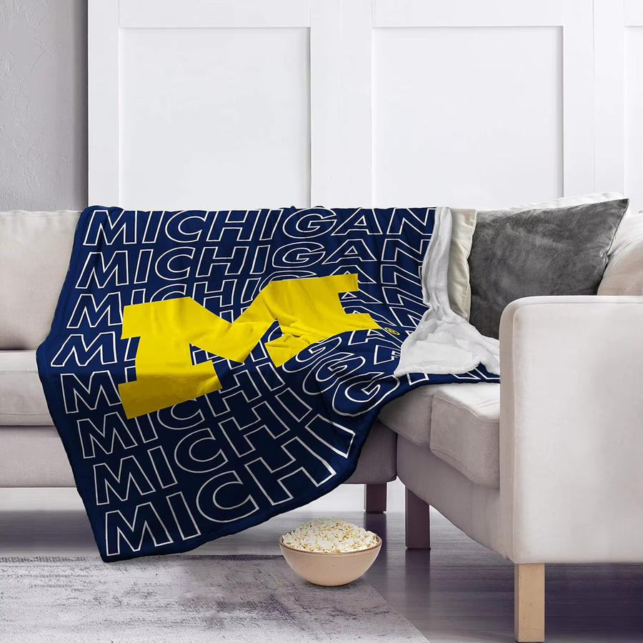 Offiziell lizenzierte NCAA Echo Pegasus Sports Überwurfdecke aus weichem Plüsch, B/H: 127 x 101 cm - Bild 4