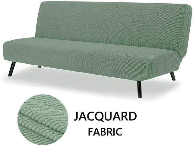 YZFZP Sofa-Bettbezug aus elastischem Polar-Fleece in Grün, armloser Stretch-Schonbezug für dein Sofa - Bild 1