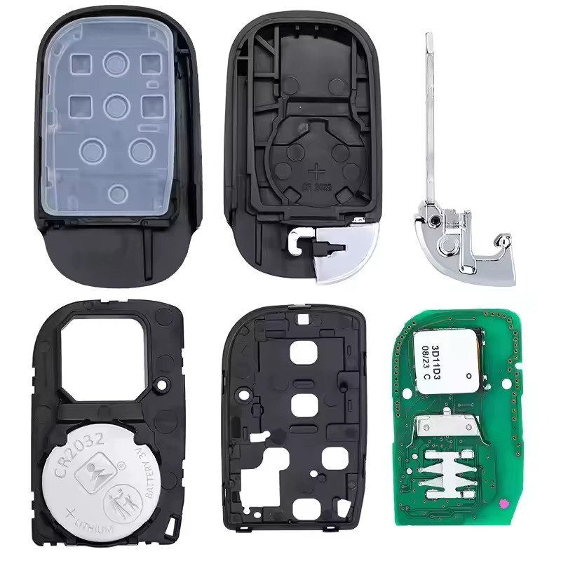 Keyecu Ersatz Smart-Remote-Key FOB KR5TP-4 mit 5 Tasten, 434 MHz 4A Chip für Honda Accord CR-V Civic 2022 2023 2024, Schwarz - Bild 2