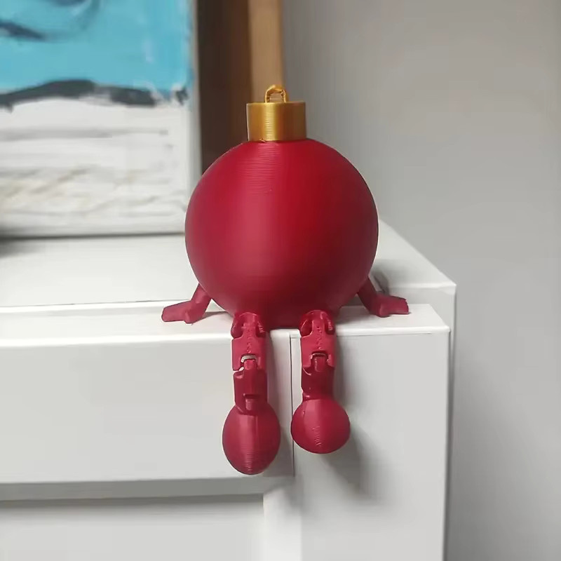 JETTING Weihnachtskugel mit beweglichen Gelenken aus dem 3D-Druck als Christbaumschmuck und festliche Tischdekoration - Bild 4