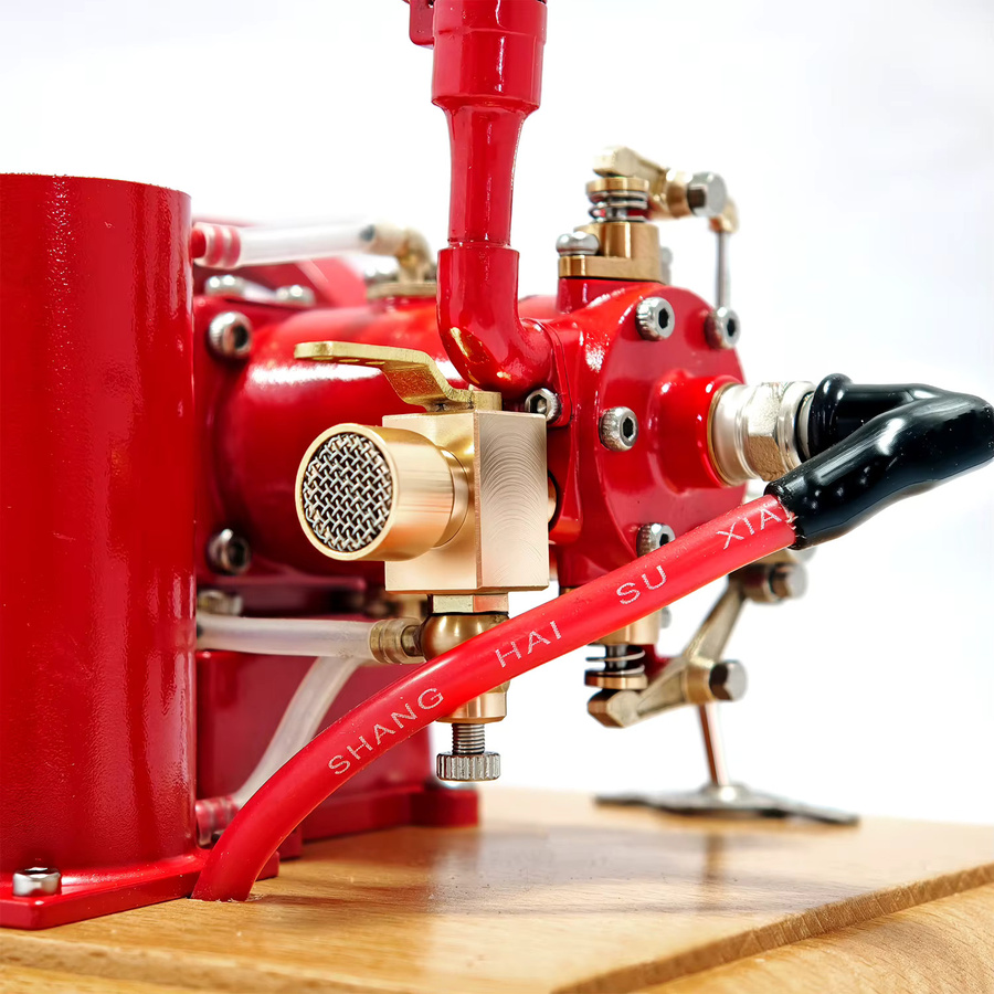 Goki Mini M25 Motormodell Metall, Motormodell mit interner Verbrennung und Basis, Physik-Experiment, Lehrmittel - Bild 2