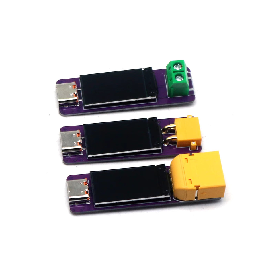 Dykbcells Digitales PD3.1 Type-C Amperemeter mit Display zur Messung von Spannung und Leistung für PD Decoy Schnellladegeräte in Violett - Bild 2
