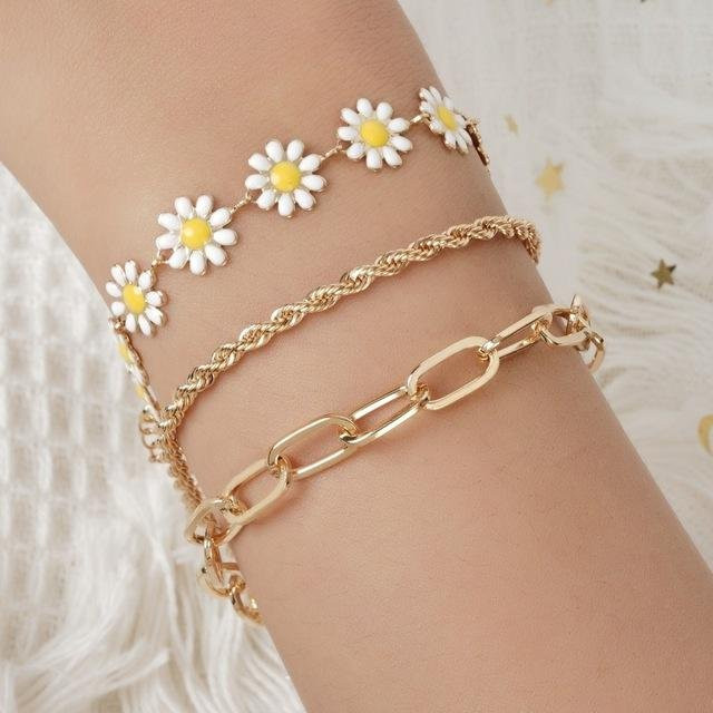 POMOiii Schmuck-Set Kette, Armband, Zirkonia, Gold, Damen - Bild 1