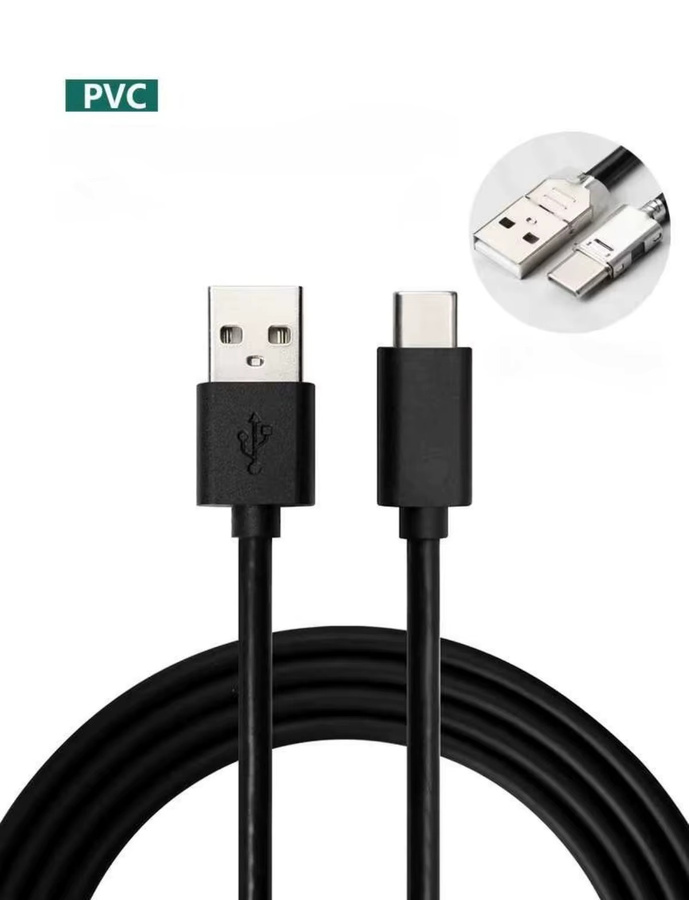 Gryan USB Typ C Ladekabel in Schwarz für Nintendo Switch, OLED, Lite und PS5 Controller, Hochgeschwindigkeits-Datenkabel für Xbox Serie und Smartphone, Länge: 1m bis 3m - Bild 6