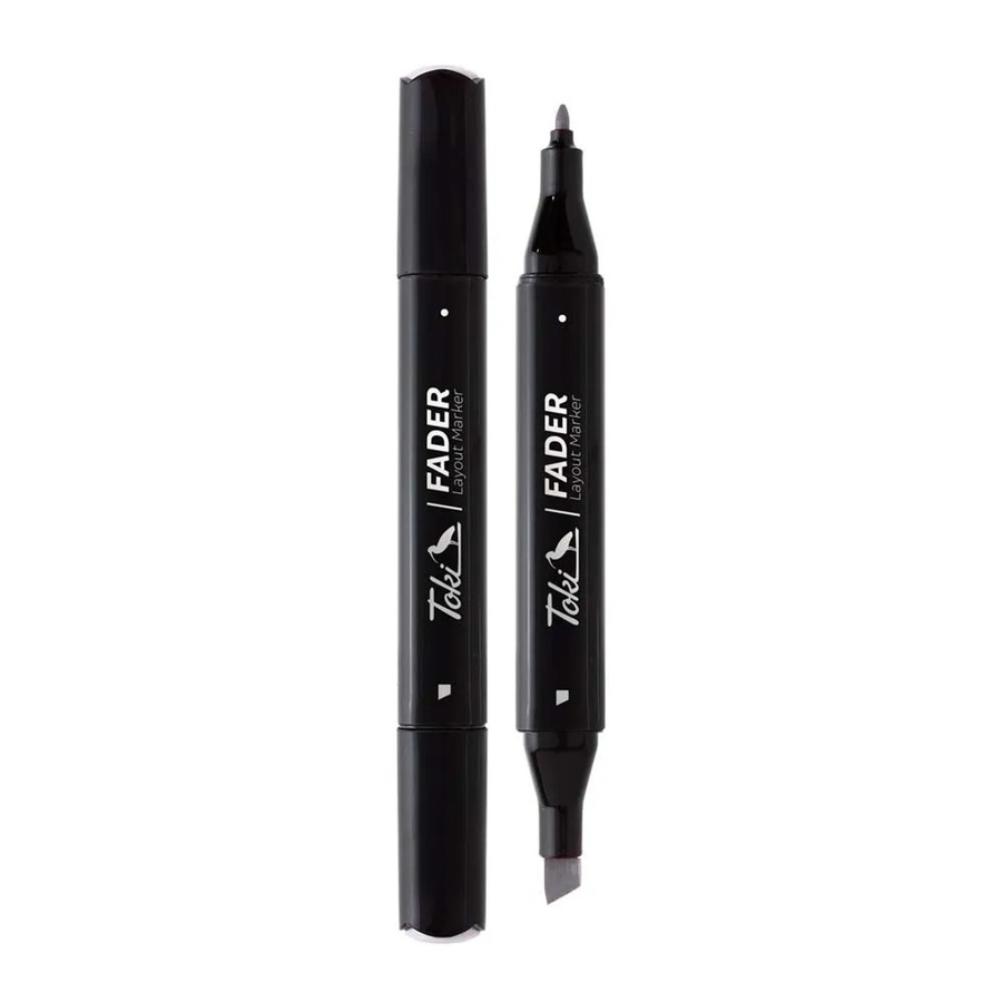 Toki Marker Fader Permanent Marker mit Keilspitze in 66 Farben Cold Grey CGII3 - Bild 2