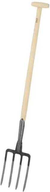 Galaflor Grabegabel mit 4 Zinken und T-Stiel aus Borstahl und Esche, Höhe: 90 cm - Bild 1