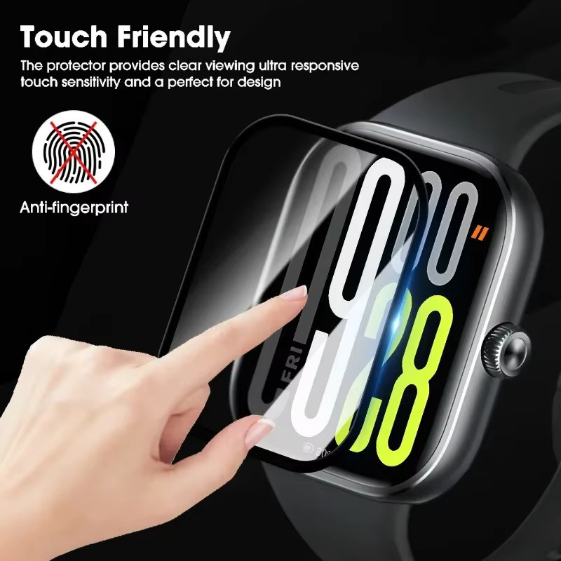 Full Screen Protector für Xiaomi Redmi Watch 5, 4, 3, 3 Active und Lite, transparent, Anti-Scratch Schutzfolie - Bild 5