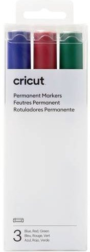 Cricut Venture Markers Stiftset Multicolor mit Rot, Grün und Blau, permanente Tinte - Bild 1