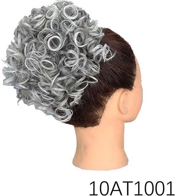 MISSQUEEN Haarverlängerung Pferdeschwanz, synthetisch, blonde Wellen, 25cm, Damen - Bild 1