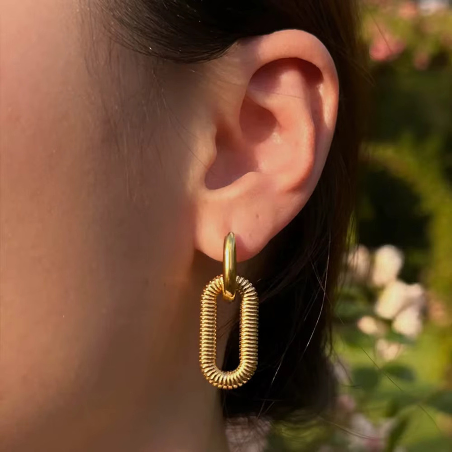 EMANCO Ohrringe, Edelstahl, Gold, Damen - Bild 4