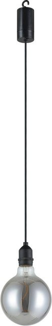 Eglo Vignanello Außen-Pendelleuchte Schwarz, Durchmesser: 12,5 cm, Höhe: 19,5 cm - Bild 1