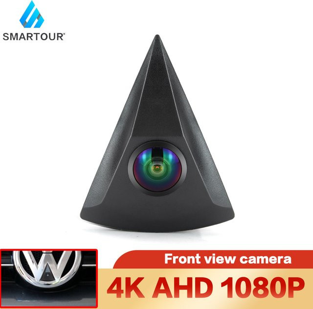 SMARTOUR AHD 1080P Vorderansicht Kamera in Schwarz für VW Golf, Passat, Polo, Tiguan und weitere Modelle - Bild 1