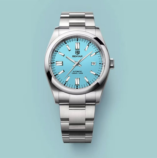 BENYAR Armbanduhr Automatik, Edelstahl, Blau, Herren - Bild 1