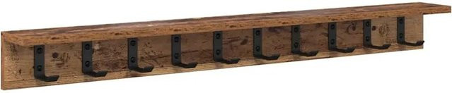 vidaXL Wandmontierter Nachttisch aus Altholz in Braun B/T/H: 100 x 10,5 x 10,5 cm - Bild 1