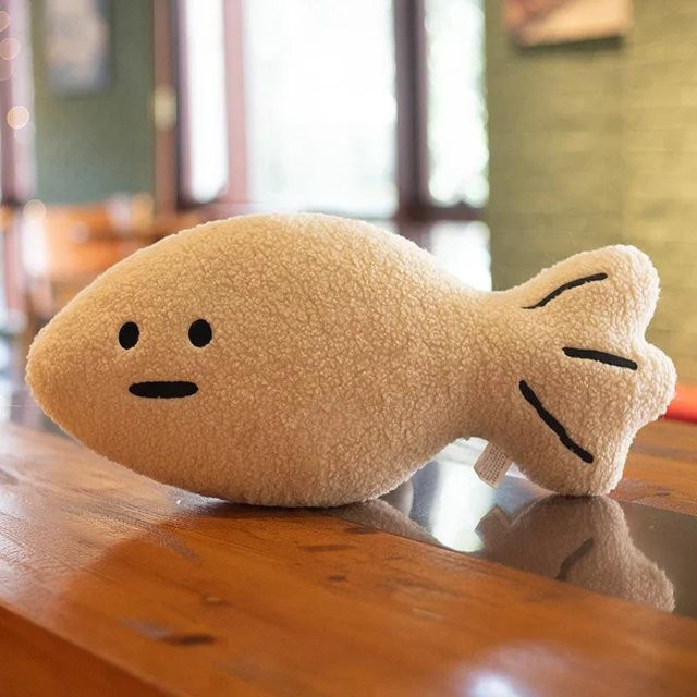 Koreanische Fisch Plüschtiere, beige, ab 14 Jahre - Bild 1