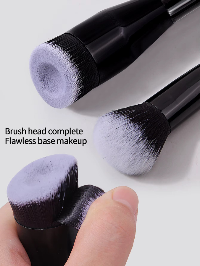 KOSSHOW Grundierungspinsel, Doppelkopf-Make-up-Pinsel, 2 Stück, Unisex - Bild 4