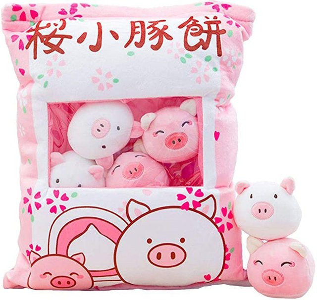 Linmeng Wurfkissen Piggy, Plüschkissen, Tiere, ab 0 Jahren - Bild 1