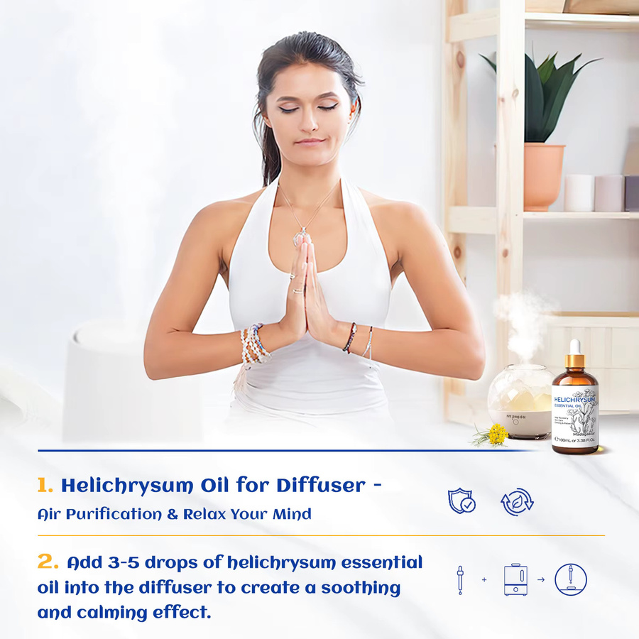HIQILI Helichrysum ätherisches Öl, 100 ml, Unisex - Bild 2