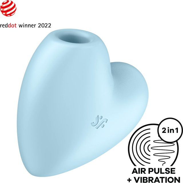 Satisfyer Cutie Heart Vibrator in Blau, 8 cm - Bild 1