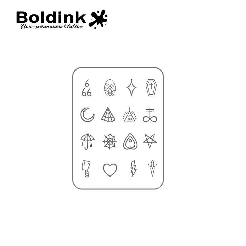 Boldink Temporäres Tattoo, Elektrische Symbole, Unisex - Bild 3