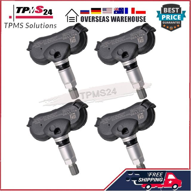 4er Set GANGLE Reifendrucksensor für Toyota Sequoia und Tundra, 315 MHz TPMS Reifendruckmonitor, Farbe: Schwarz, Teilenummer 42607-0C091 - Bild 1
