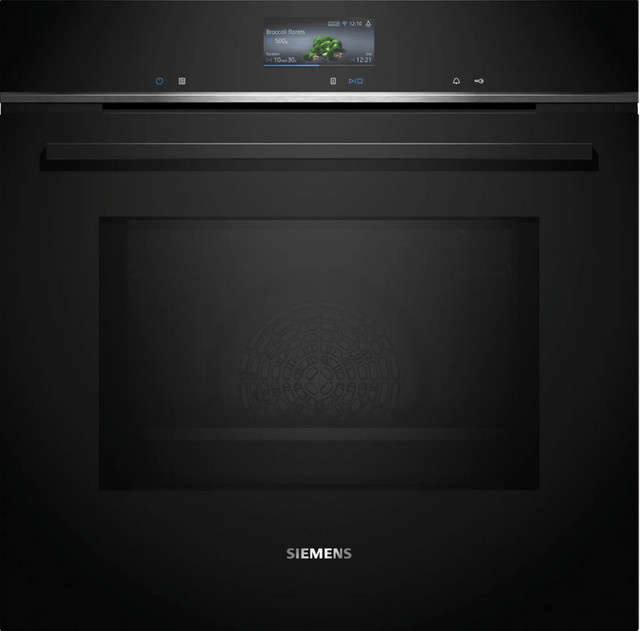 Siemens iQ700 Einbaubackofen mit Mikrowellenfunktion Schwarz HM776GKB1 - Bild 1