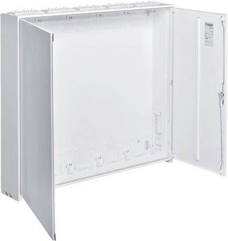 Hager Zählerschrank ZB35W Aufputz aus Stahl in Weiß, B/T/H: 130,0 x 110,0 x 20,5 cm - Bild 1