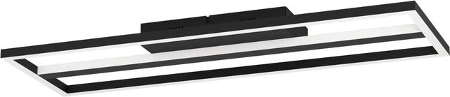 Eglo LED-Deckenleuchte Calagrano-Z in Schwarz und Weiß mit RGBW-Funktion, dimmbar und mit Fernbedienung, B/T/H: 64 x 5 x 22 cm - Bild 1