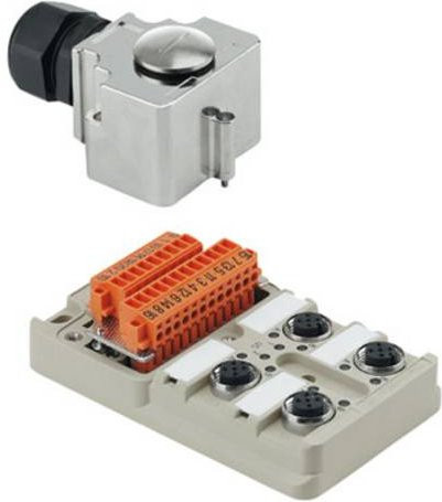 Weidmüller SAI-4-MHD-4P M12 Sensor/Aktorbox passiv mit Metallgewinde in Multicolor - Bild 1
