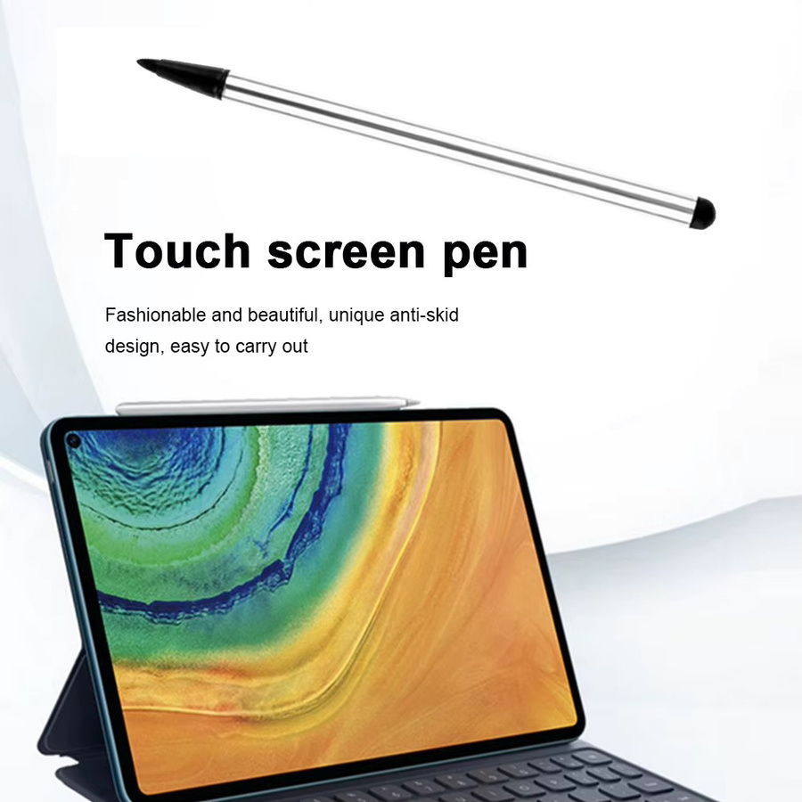 ALLOET Universal Stylus Pen in Silber für Android und iOS Touchscreens, Kapazitiver Eingabestift für Tablets und Smartphones wie iPad, iPhone, Samsung und Huawei - Bild 3