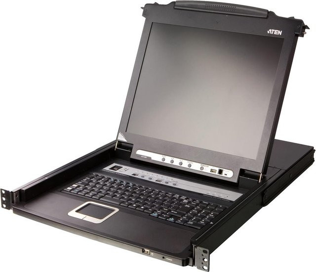 ATEN CL5708MW KVM-Switch für Tastatur, Video und Maus mit VGA und USB in Schwarz - Bild 1