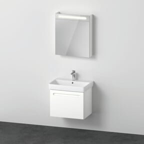 Duravit Möbel-Set No. 1 mit Waschtischunterschrank und Spiegelschrank in Weiß Matt, Breite: 65 cm - Bild 1