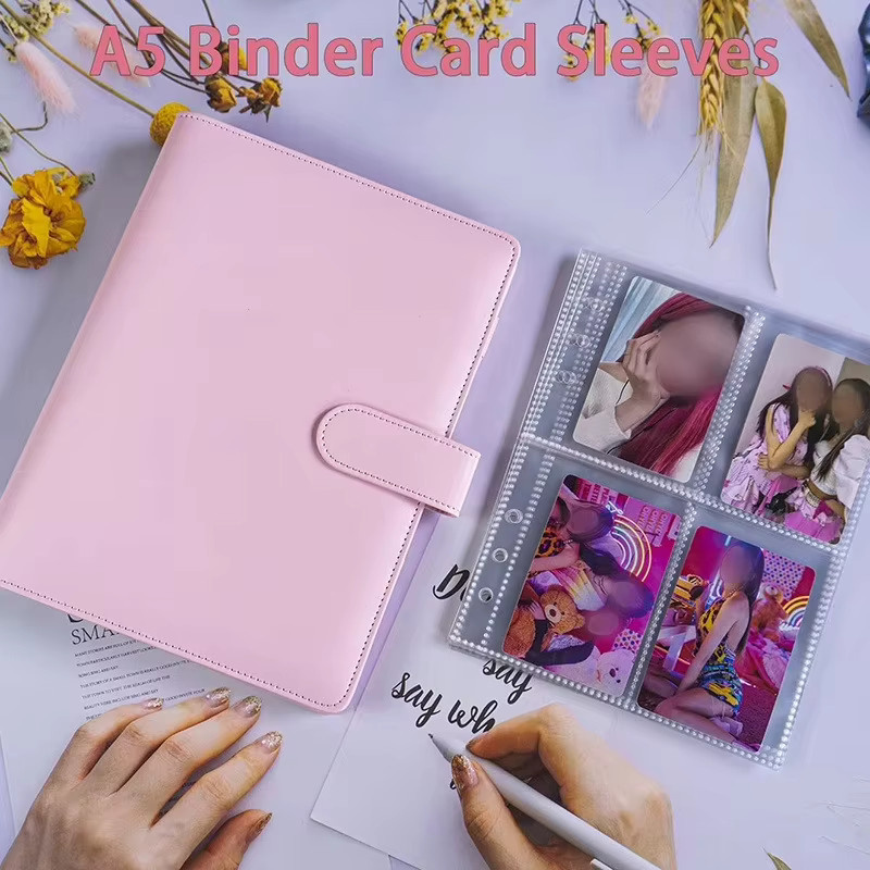 Kpop Fotokarten-Sammelalbum mit 25 Seiten und 200 Kartenfächern aus PU-Leder zur Organisation deiner Karten - Bild 2