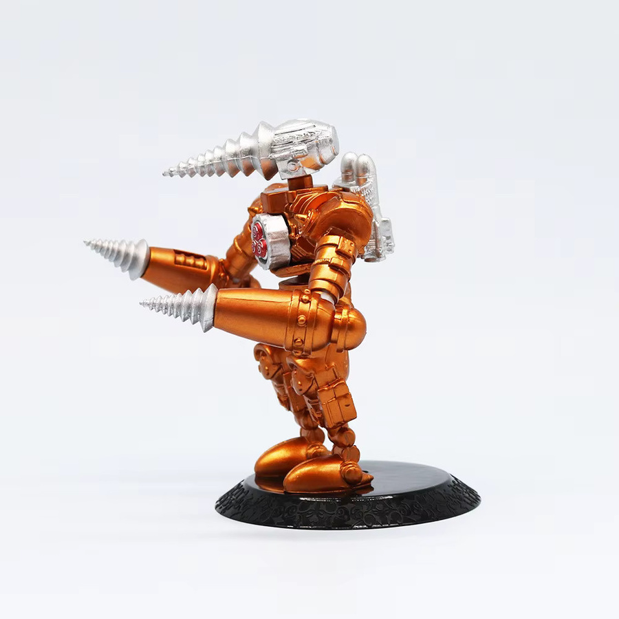 Bandai Skibidi Toilet Roter Titan Drill Man Actionfigur, PVC, Rot, Gold - Bild 1